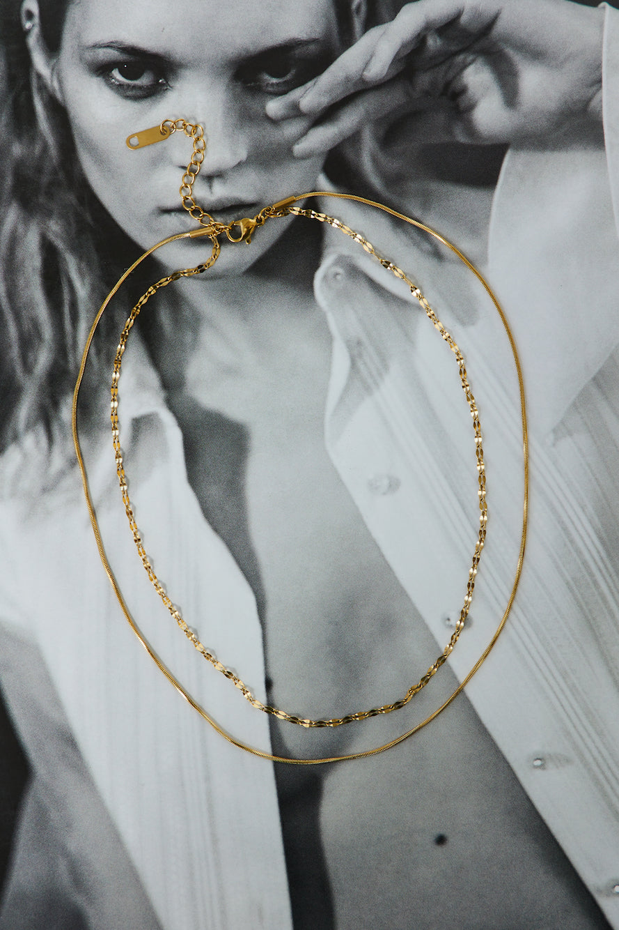 18k Gold Plated Spectral of Light Necklace Gold