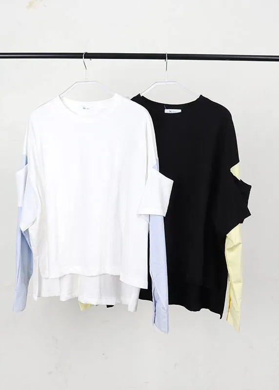 Black Low High Design Sweatshirt