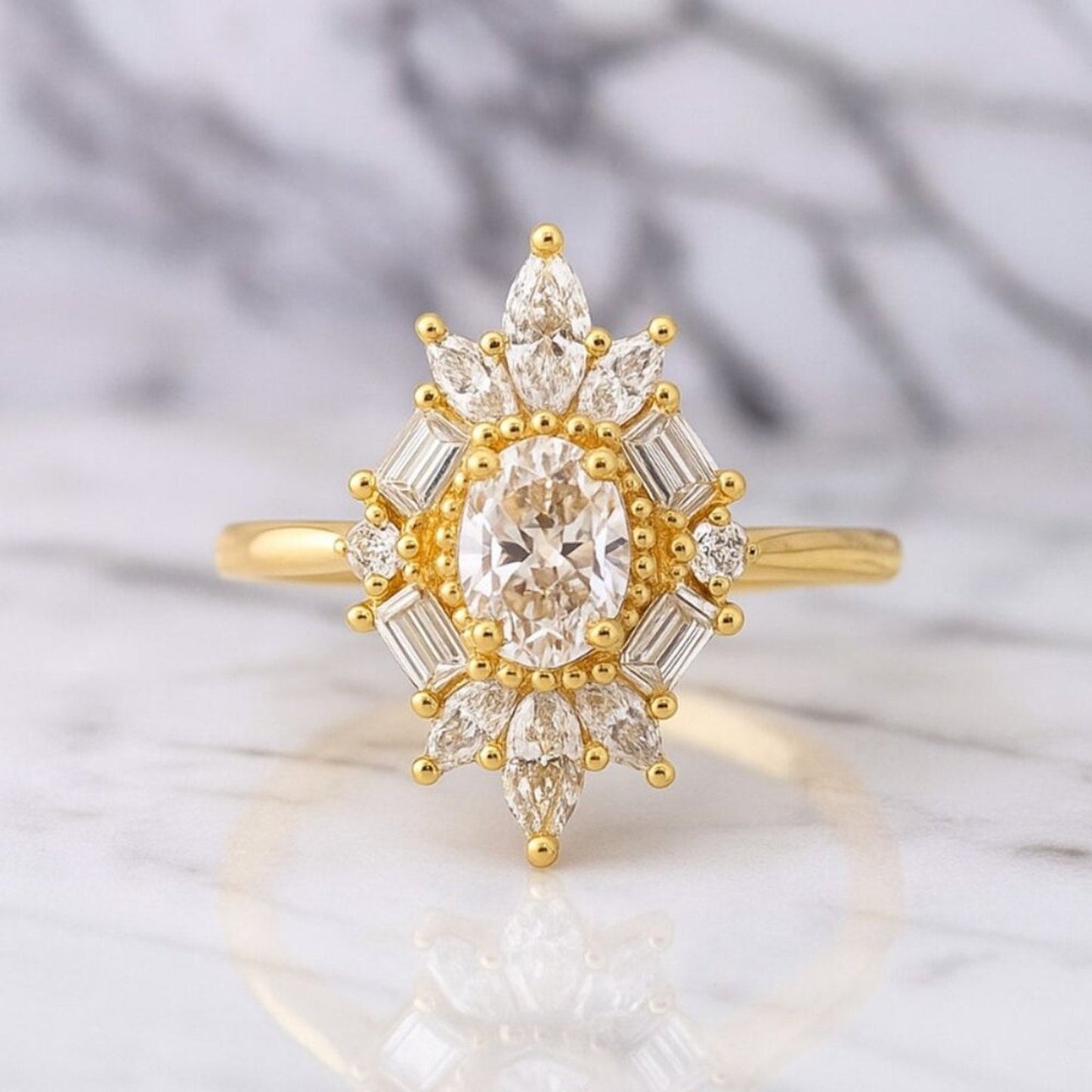 "stasi" 2ct Lab Diamond Ring