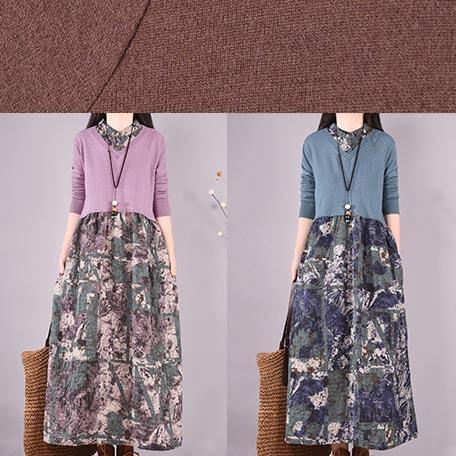 Blue Print Wardrobes Patchwork Robes Spring Dresses