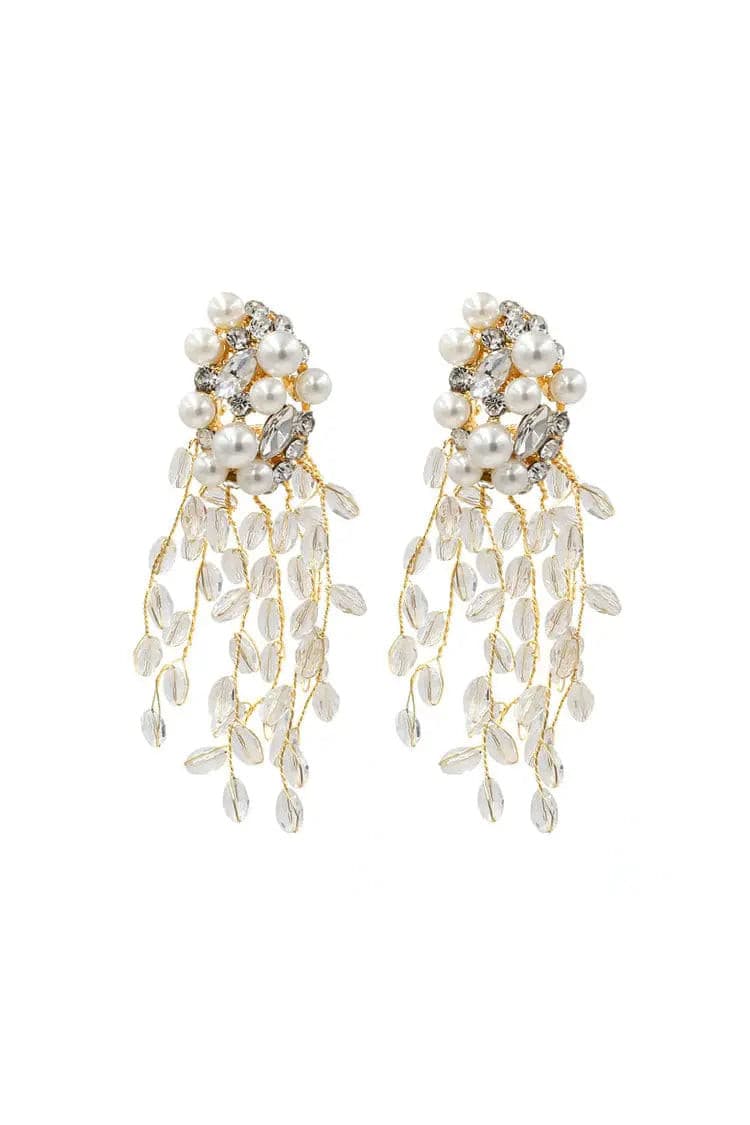 Alina Crystal Tassel Earrings
