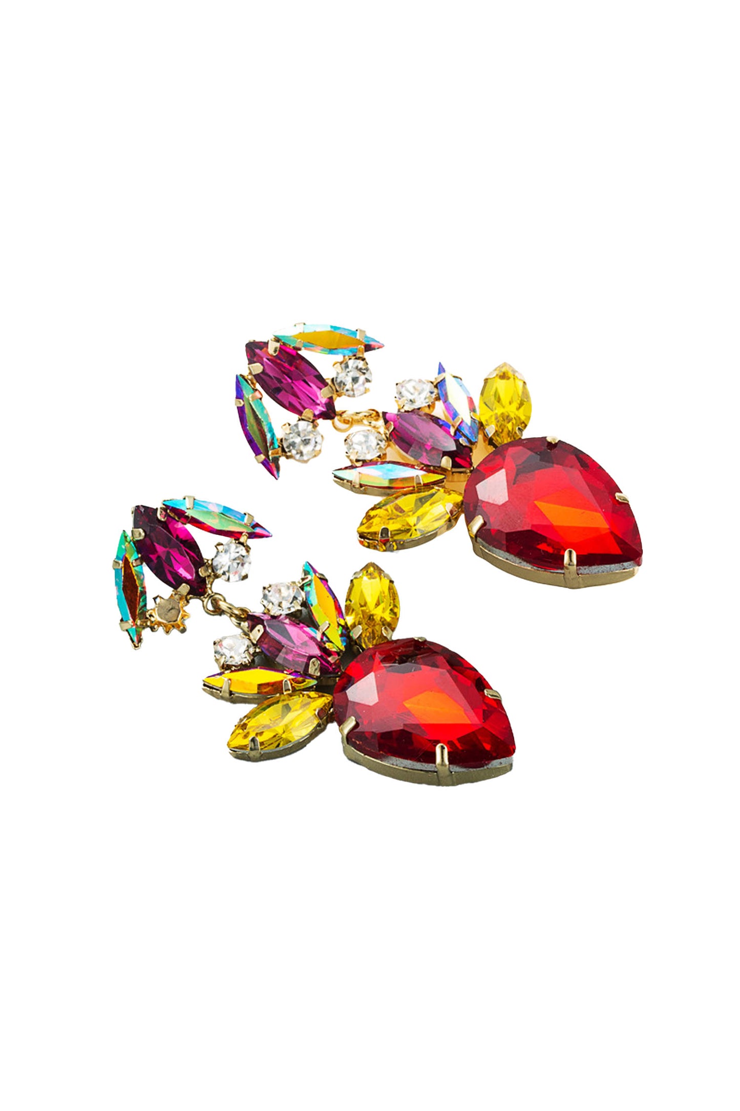 Burgess Red Diamond Earrings