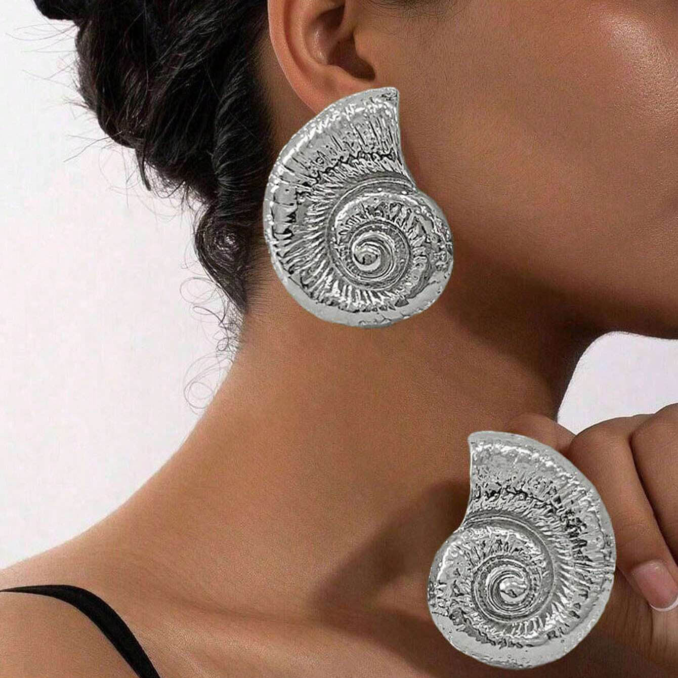 Calia Shell Spiral Earrings
