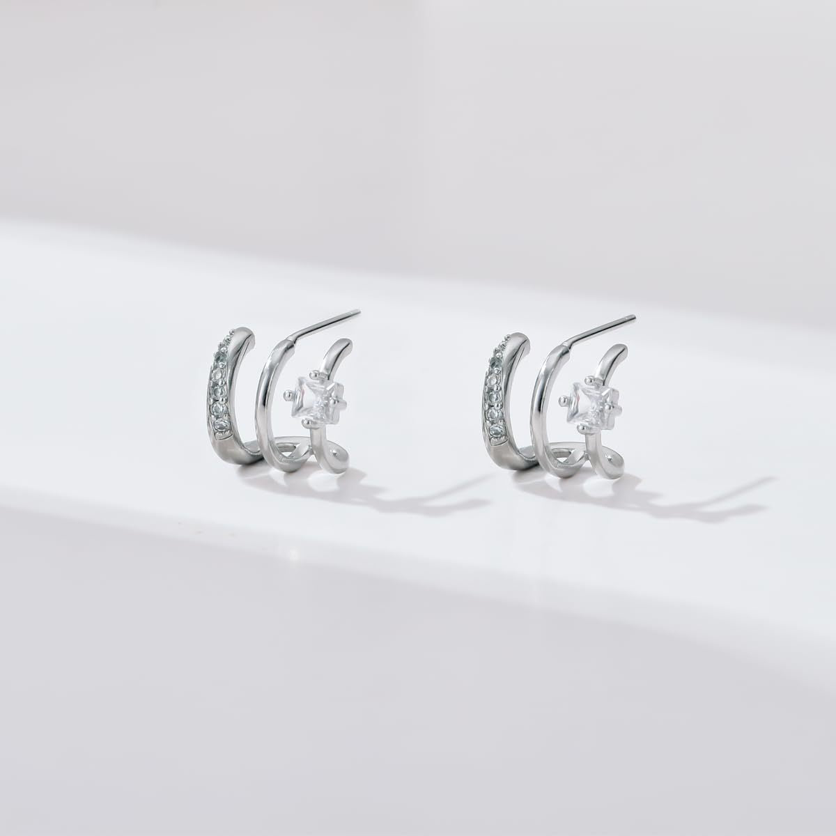Aubrielle Three Piece Minimal Earrings