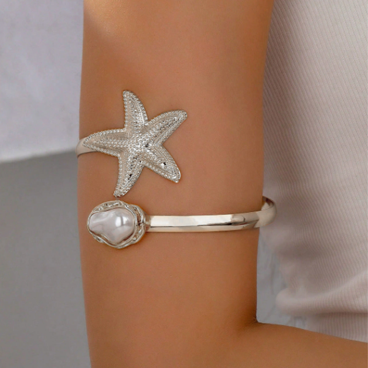 Ameerah Starfish Pearl Arm Cuff