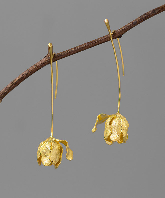Vogue Gold Sterling Silver Overgild Drop Earrings
