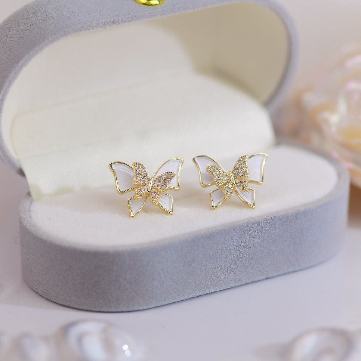Mindy Butterfly Stud Earrings