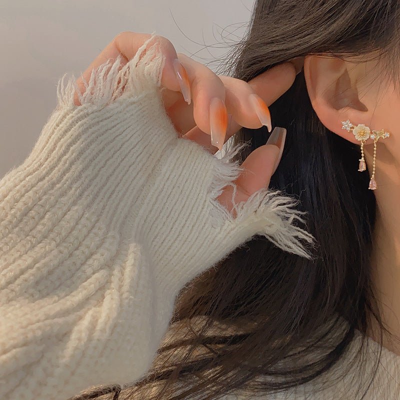 Gianna Cherry Blossom Drop Earrings