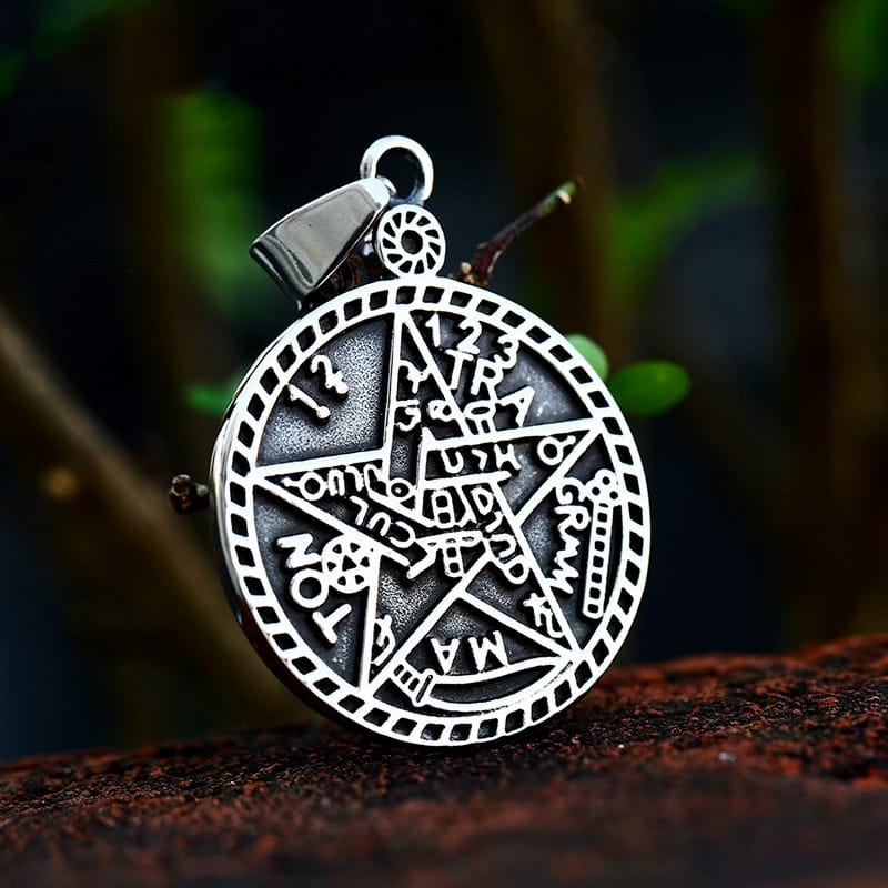 Pentagram Crystal Amulet Pendant