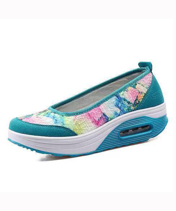 Splicing Platform Purple Breathable Mesh Soofairy Shoes-20251