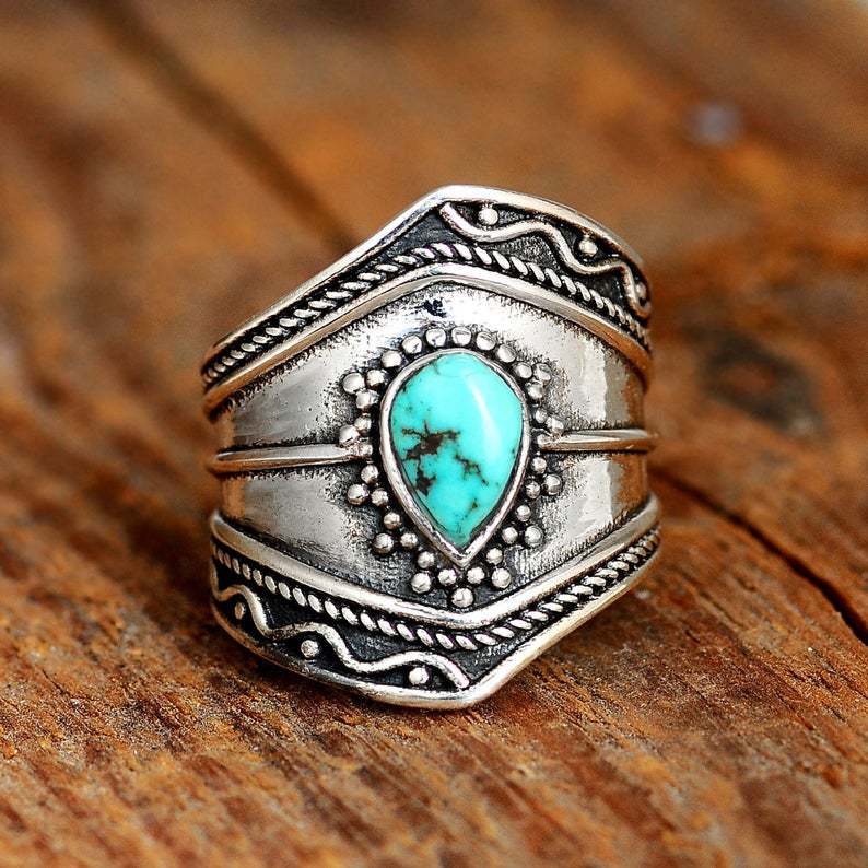 Street Patchwork Asymmetrical Rings