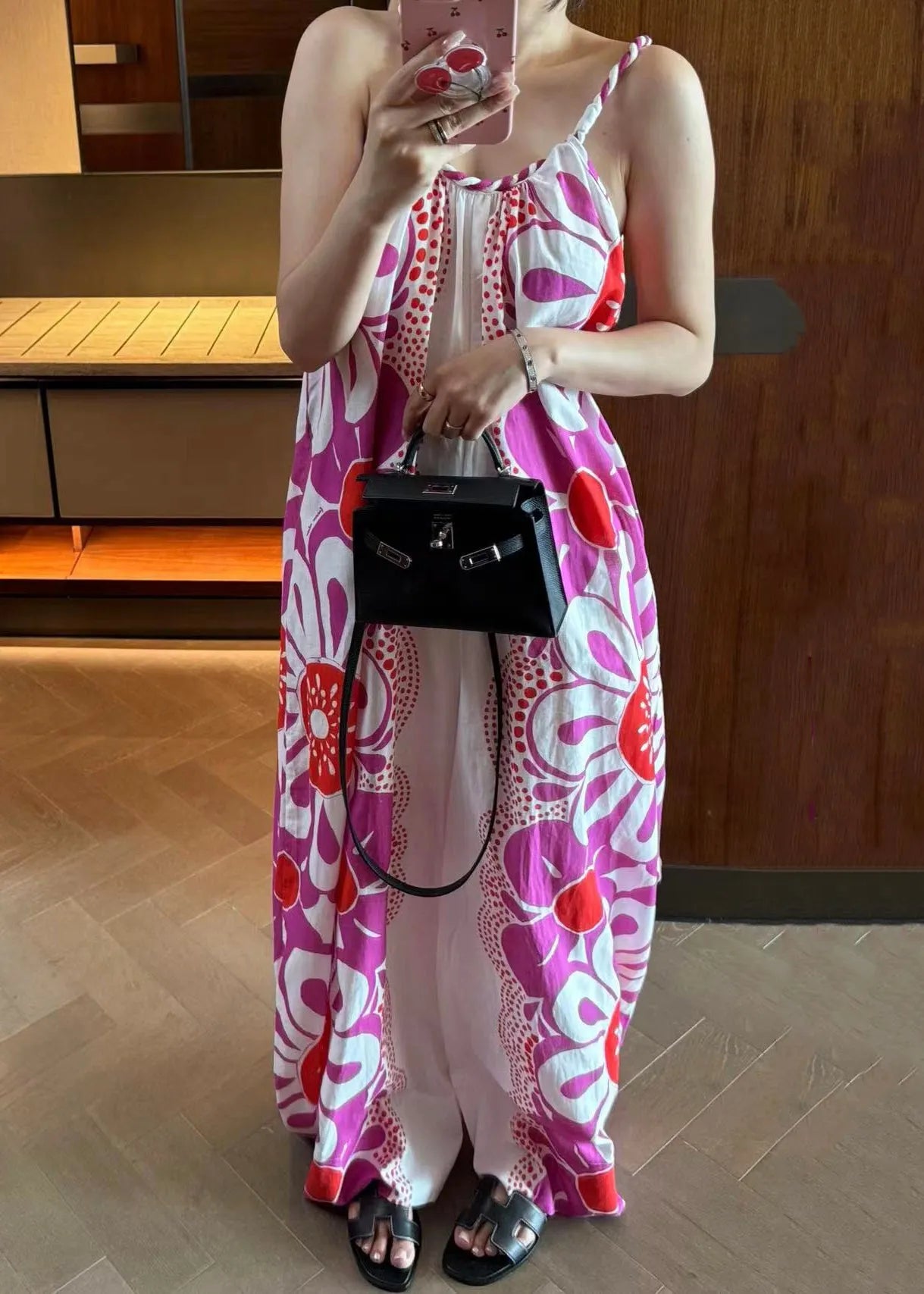 Unique Purple Print Spaghetti Strap Jumpsuits Sleeveless