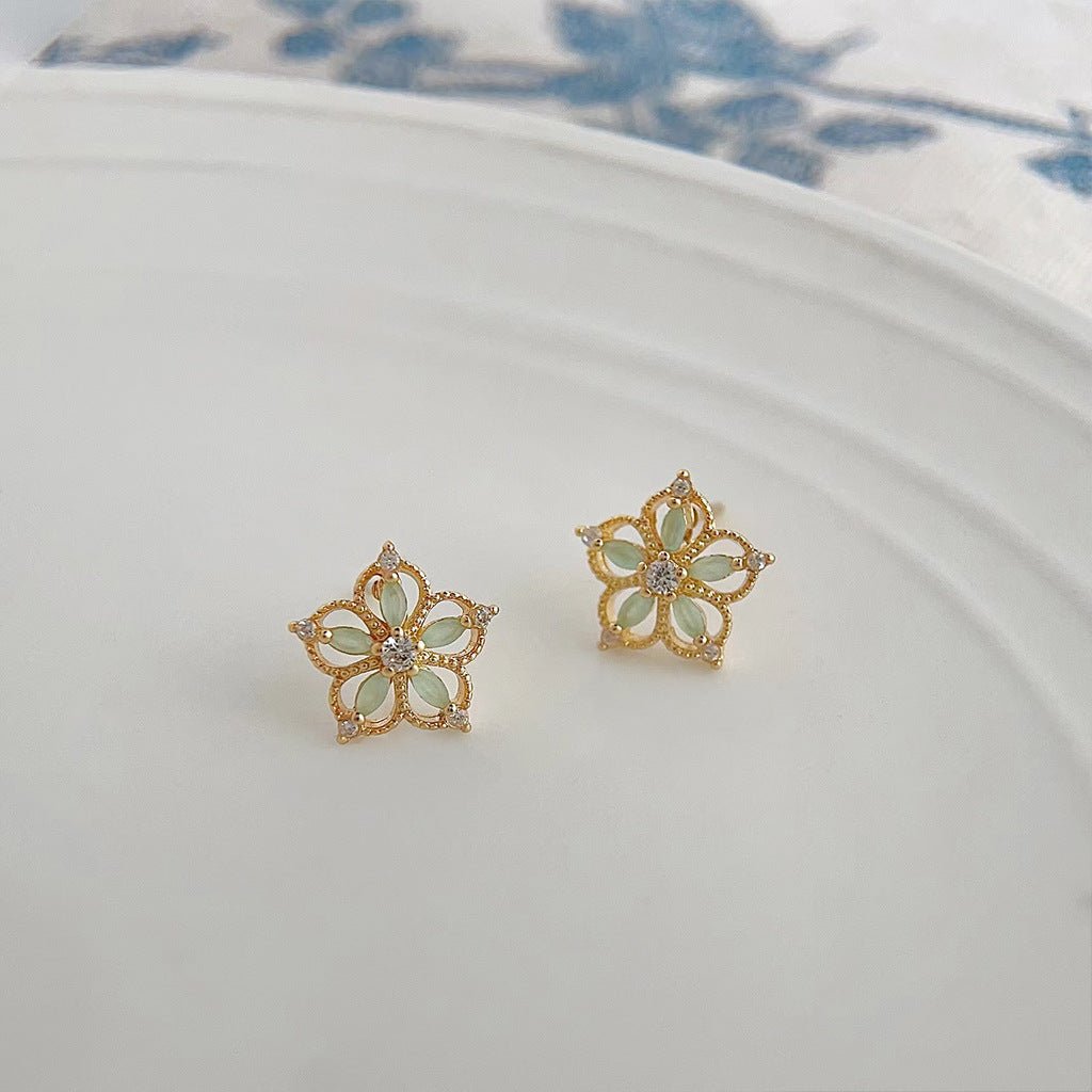 Mira Flower Stud Earrings