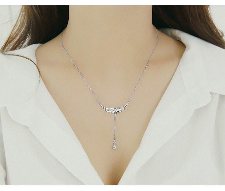 Angel Wings Sterling Silver Necklace