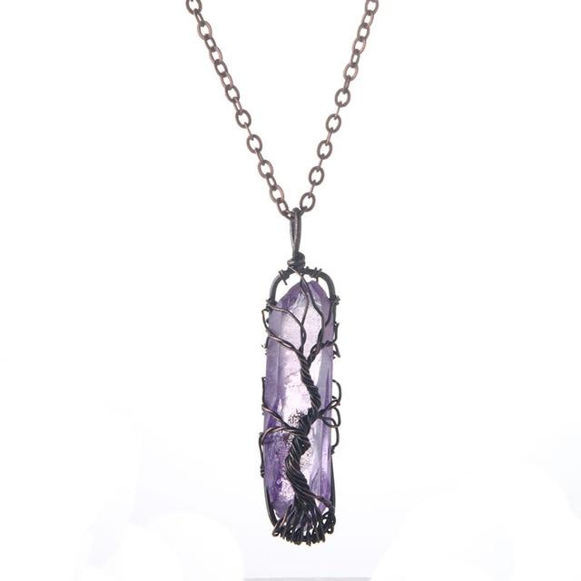 Tree of Life Natural Stone Necklace