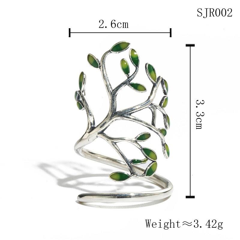 Tree Wrap Silver Ring