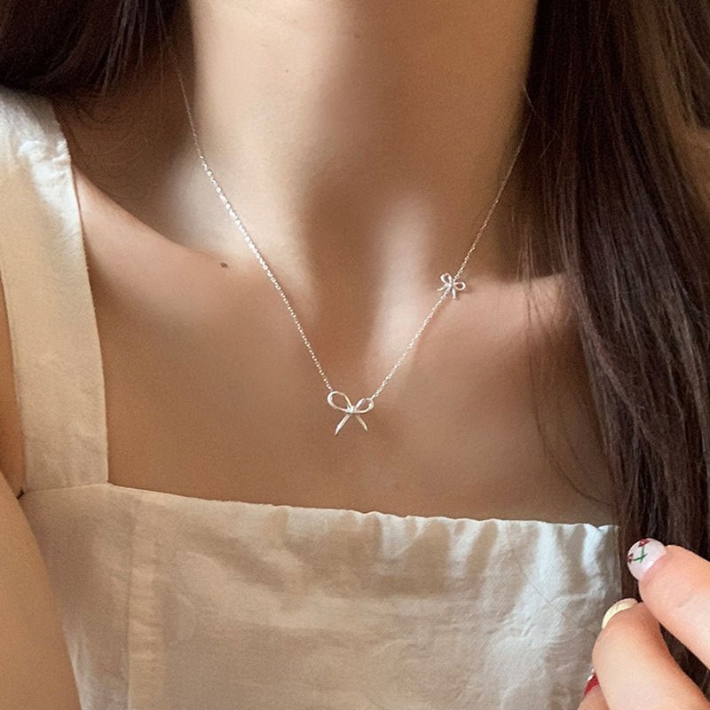 Sweet Knot Bow Necklace