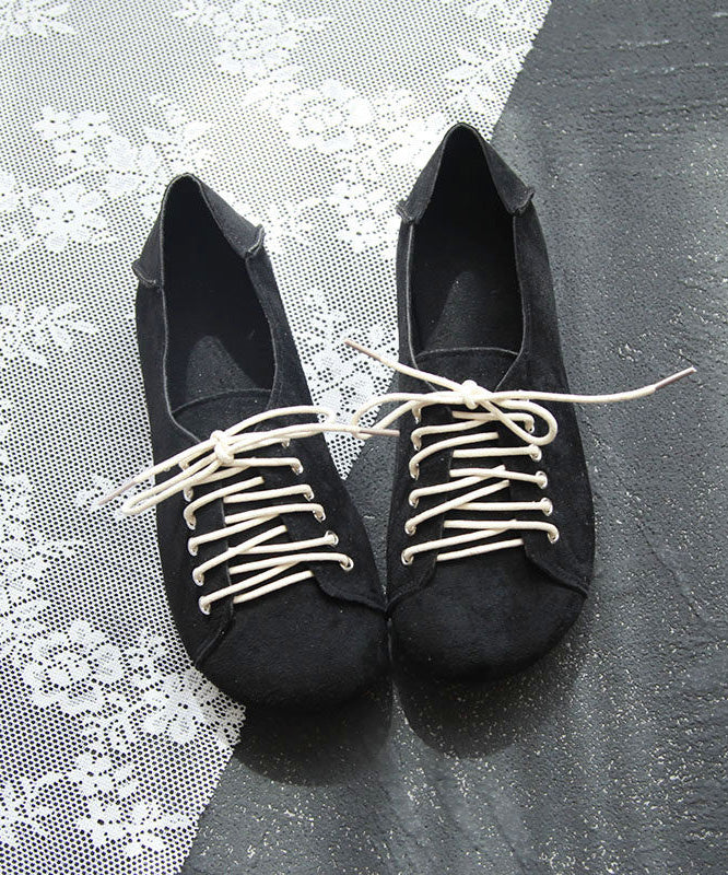 Green Suede Splicing Lace Up Penny Loafers