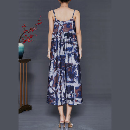 Original Design Print Silm Fit Spaghetti Strap Dress Summer