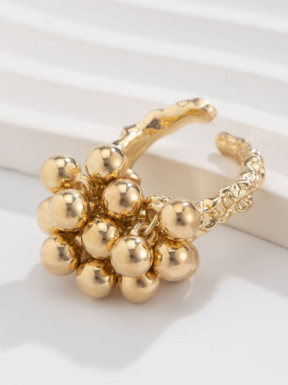 Beaded Geometric Color Rings Accessories