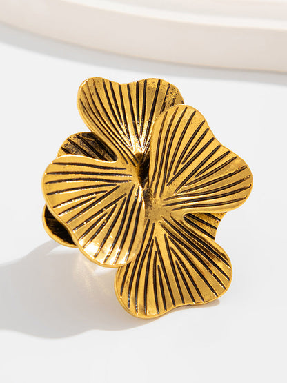 Irregularity Flower Shape Geometric Rings Accessories