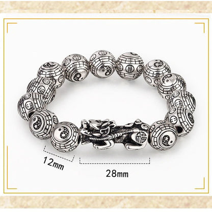 Buddha Stones Tibetan Fengshui Pixiu Wealth Bracelet
