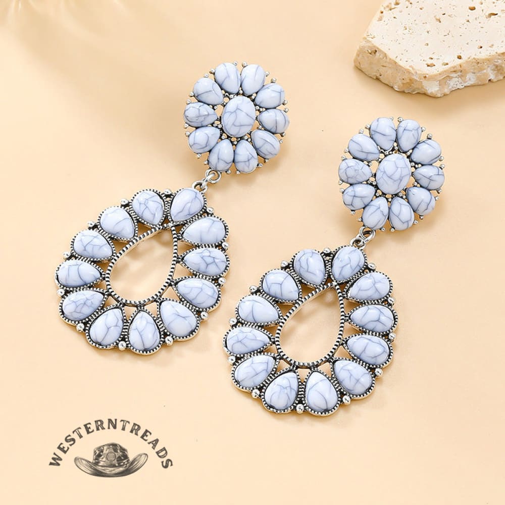 [high-quality Texture]turquoise Earrings