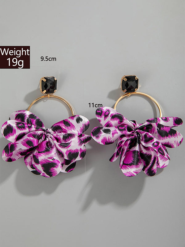 Hollow Leopard Split-joint Earrings Accessories