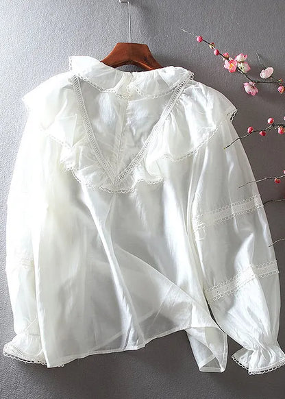 Apricot Embroidered Lace Top Spring
