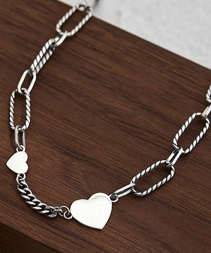 Sterling Silver Overgild Love Necklace