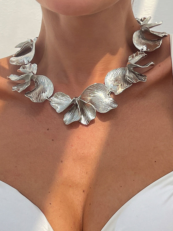 Flower Print Color Necklaces Accessories
