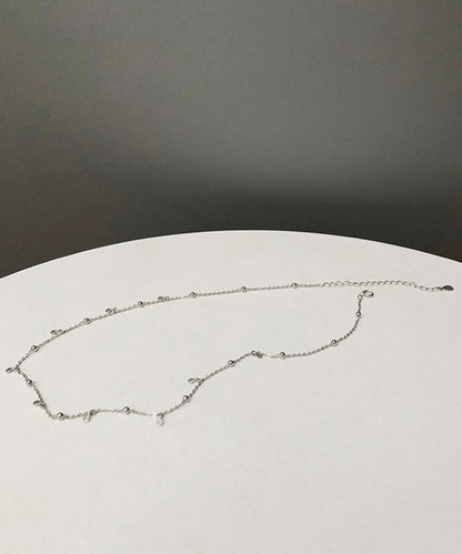 New Jewelry Round Bead Zircon Discs Choker Necklace for