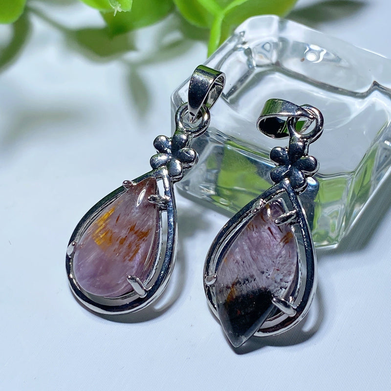 1.1 Inch Aura 23 Crystal Healing Pendant for Spiritual Protection