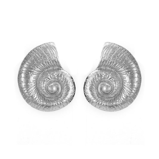 Fake Beach Style Conch Alloy Stud Earrings