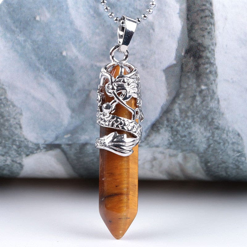 Natural Stone Pendant Necklace