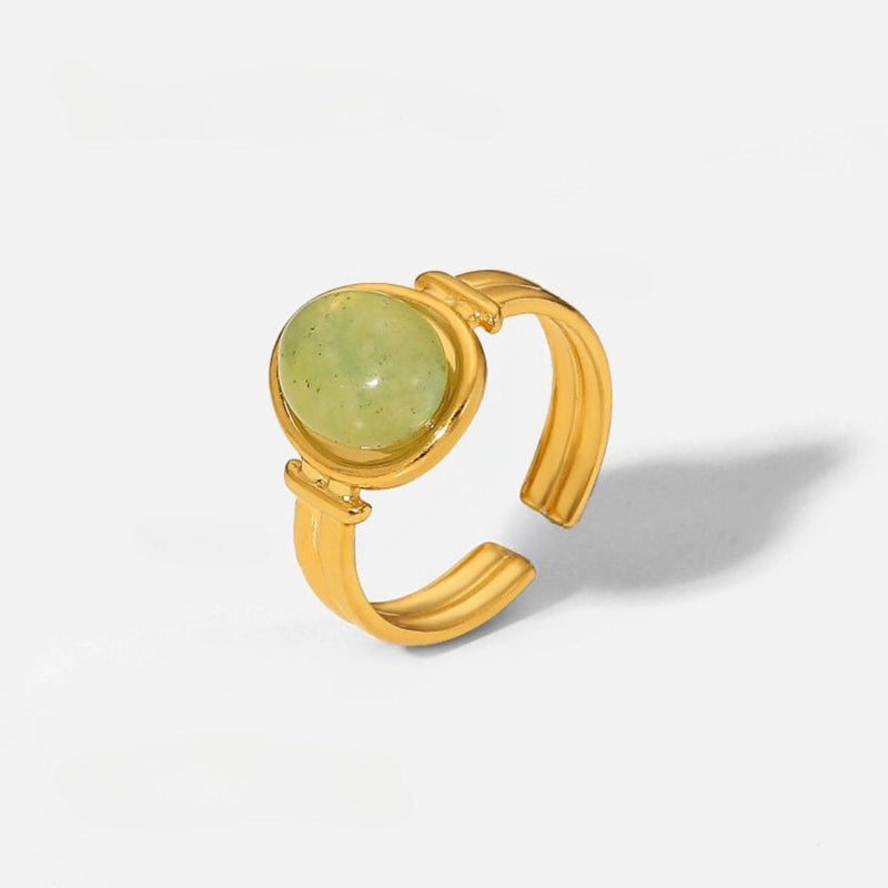 Royal Gemstone Halo Ring