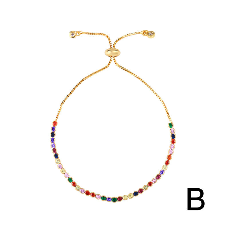 Adrianna Dainty Shell Zircon Bracelet
