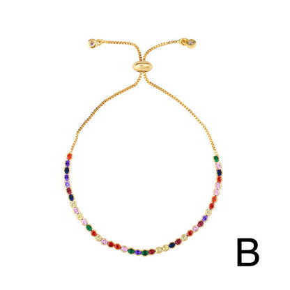 Adrianna Dainty Shell Zircon Bracelet