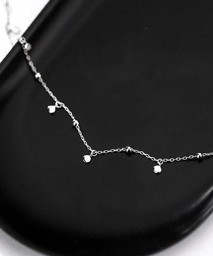 New Jewelry Round Bead Zircon Discs Choker Necklace for