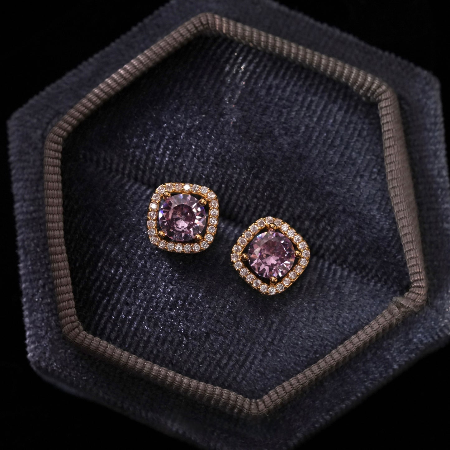 Angelica Amethyst Stud Earrings
