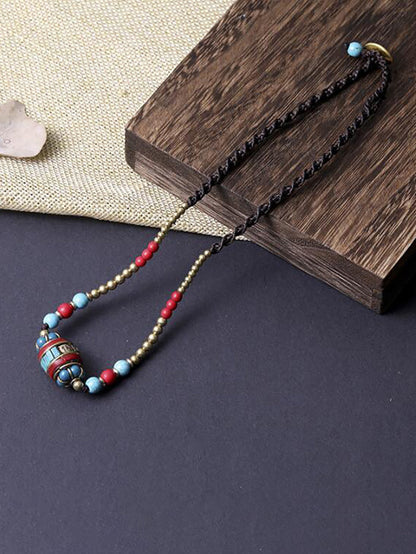 Bohemia Bead Pendant Necklace