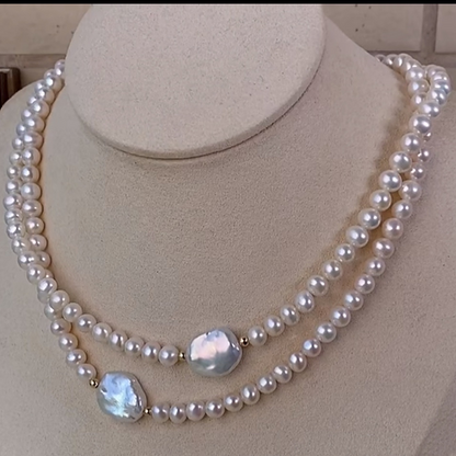 12mm Baroque Pearl Necklace