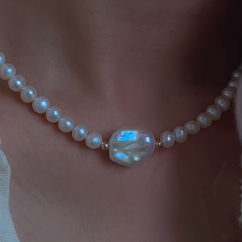 12mm Baroque Pearl Necklace