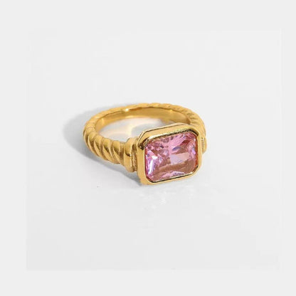 Natsumi Baguette Gemstone Ring