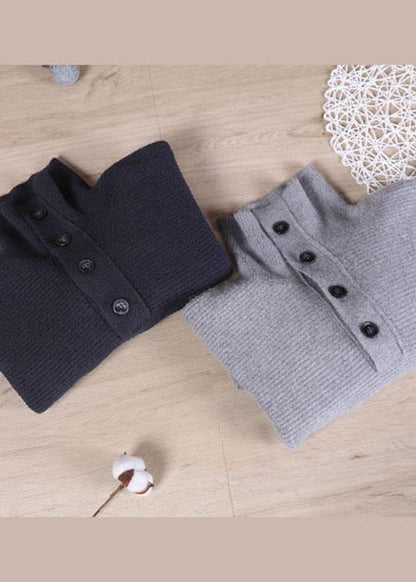 Boutique Grey Knit Fall Sweater