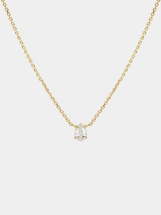 Zircon Minimal Crystal Chain Necklace