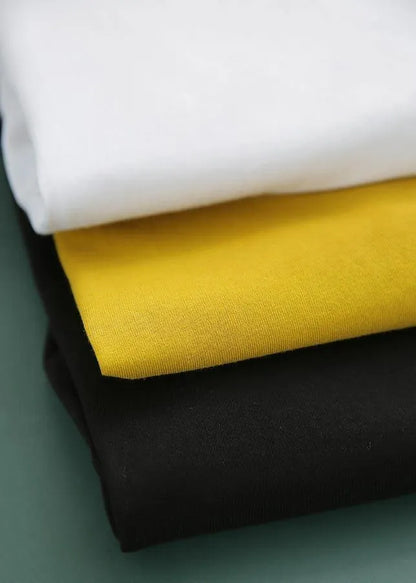 French Black Side Open Cotton Top Summer