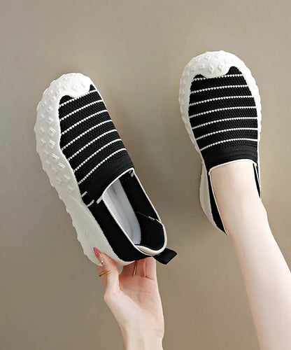 Yellow Breathable Mesh Flat Shoes for Splicing