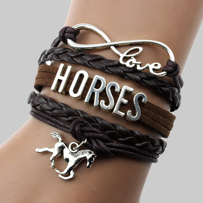 Daily Letter Patchwork Bracelets