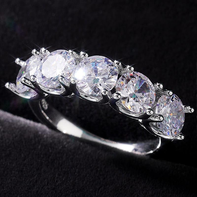 Pentacle of Light Crystal Ring